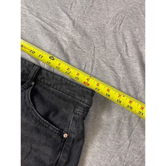 Wild Fable Women's Black Distressed Denim Highest Rise Jean Shorts Size 14 Large - Picture 7 of 7